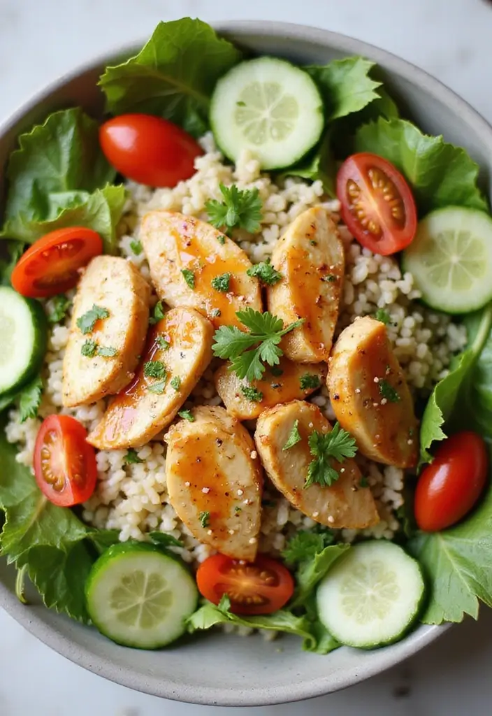 30 Honey Garlic Chicken and Rice Recipes That Are Simple & Addictive 14 30 Honey Garlic Chicken and Rice Recipes That Are Simple & Addictive - 13. Honey Garlic Chicken and Rice Salad
