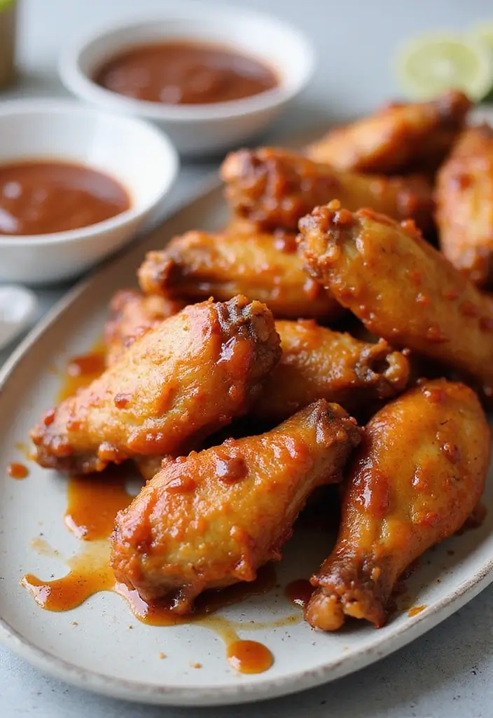 30 Sauce for Chicken Wings Recipes That Are Bold & Sticky - 15. Dijon Mustard BBQ Wings
