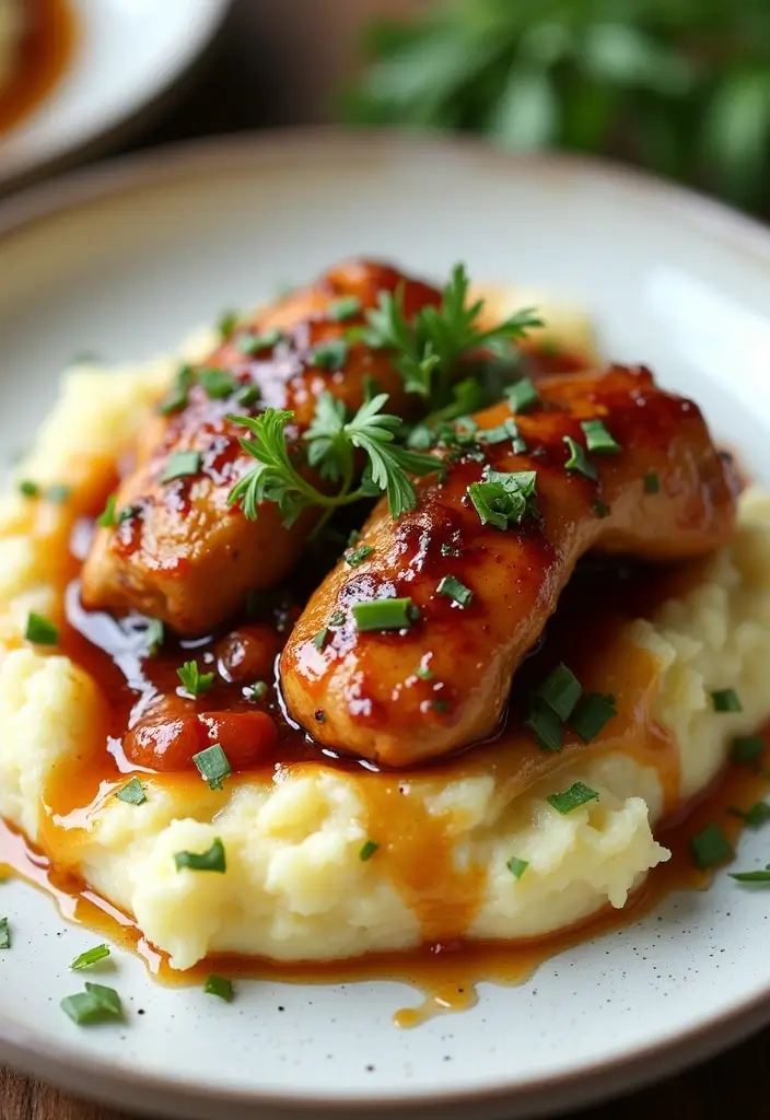 30 Shoyu Chicken Recipe Hawaii Style That's Sweet & Savory - 29. Shoyu Chicken with Garlic Mashed Potatoes