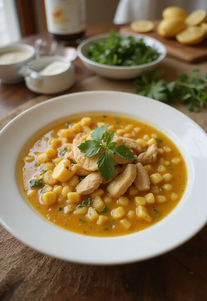 30 Soup with Rotisserie Chicken Recipes That Feel Cozy & Nourishing 26 30 Soup with Rotisserie Chicken Recipes That Feel Cozy & Nourishing - 25. Chicken and Corn Soup