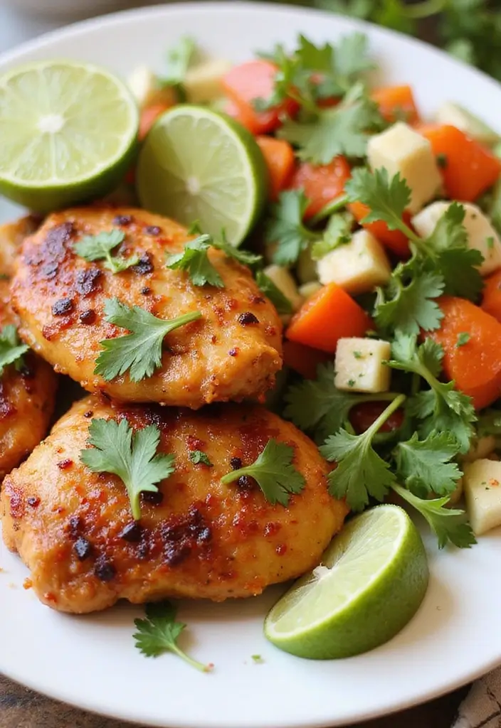 28 Oven Baked Chicken Thighs Recipes That Stay Moist & Flavorful - 15. Chili Lime Chicken Thighs