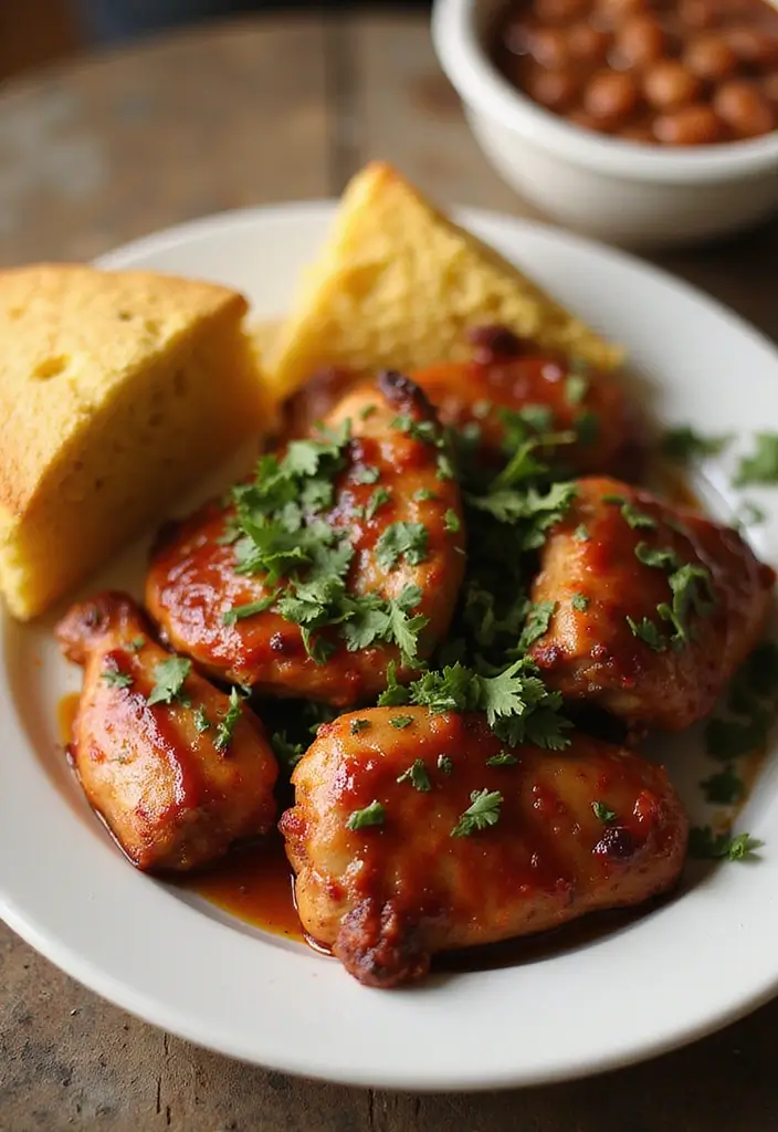 28 Oven Baked Chicken Thighs Recipes That Stay Moist & Flavorful - 20. Chipotle BBQ Chicken Thighs