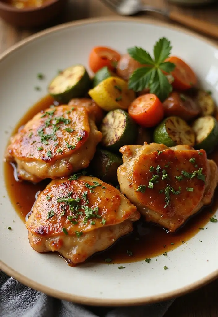 28 Oven Baked Chicken Thighs Recipes That Stay Moist & Flavorful - 28. Maple Soy Chicken Thighs