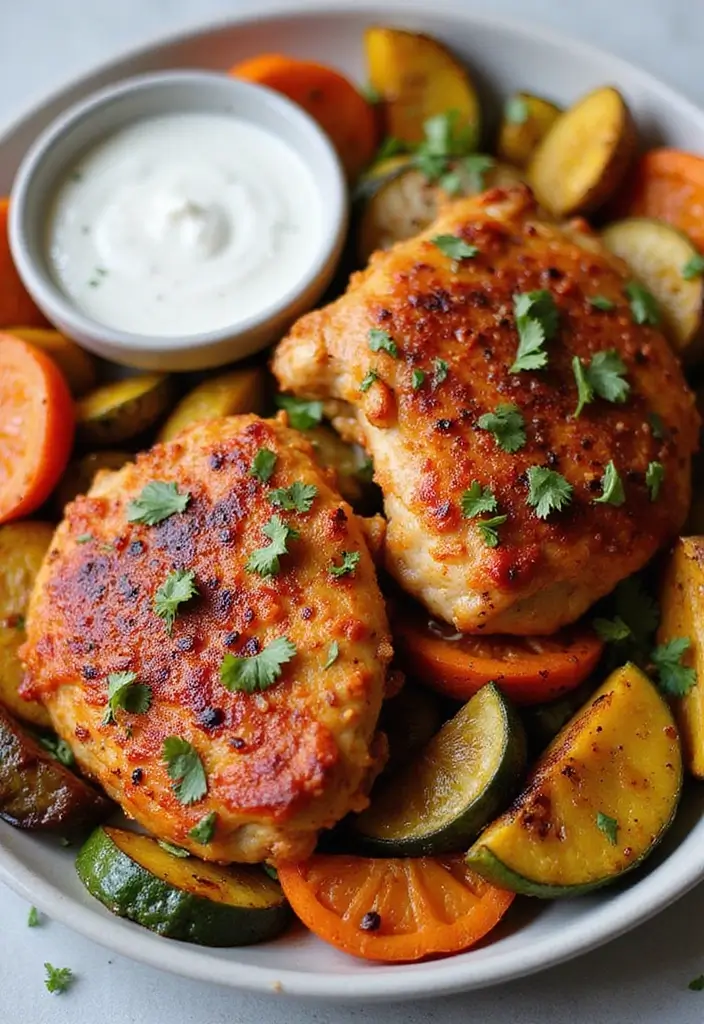 28 Oven Baked Chicken Thighs Recipes That Stay Moist & Flavorful - 3. Spicy Smoky Paprika Chicken Thighs