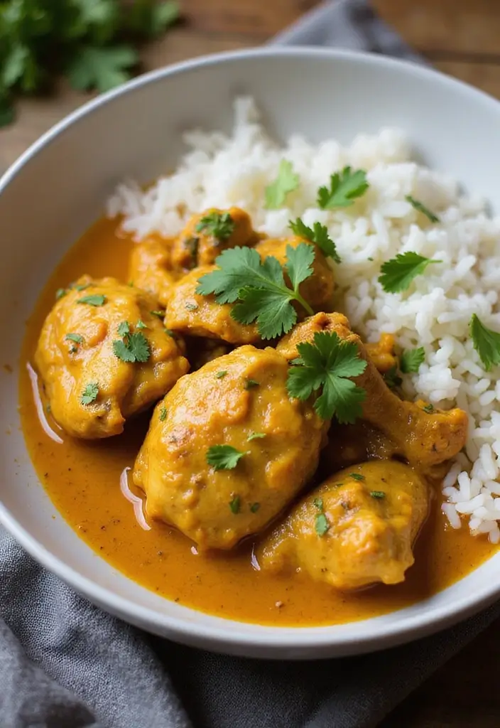 28 Oven Baked Chicken Thighs Recipes That Stay Moist & Flavorful - 9. Coconut Curry Chicken Thighs