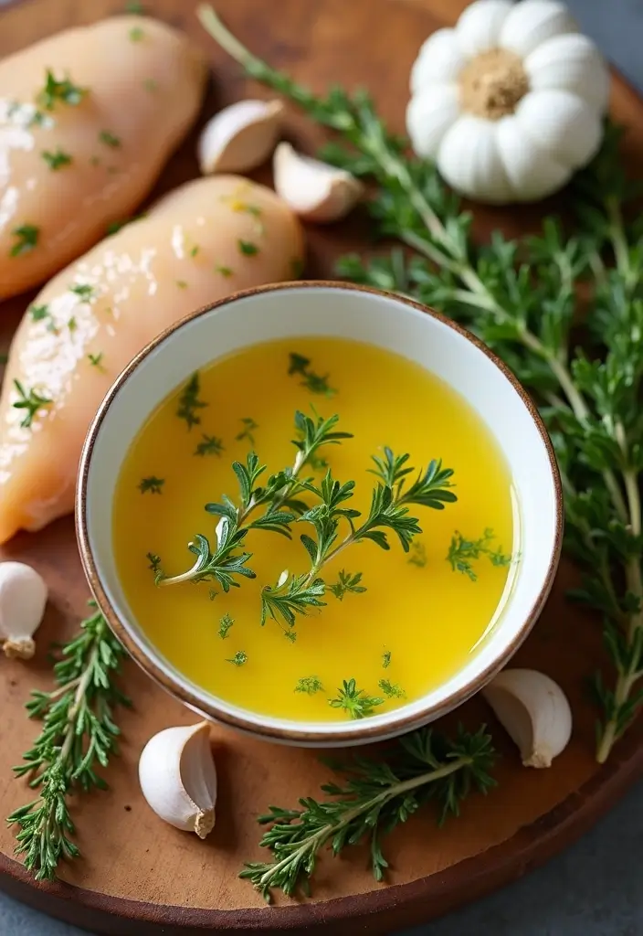 29 Lemon Sauce for Chicken Recipes That Feel Light & Elegant - 2. Lemon Thyme Marinade