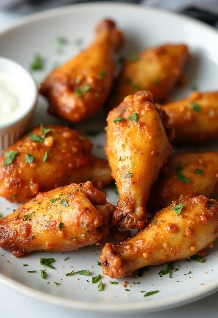 30 Whole Chicken Wings in the Oven Recipes That Are Crispy & Easy - 15. Ranch Seasoned Wings