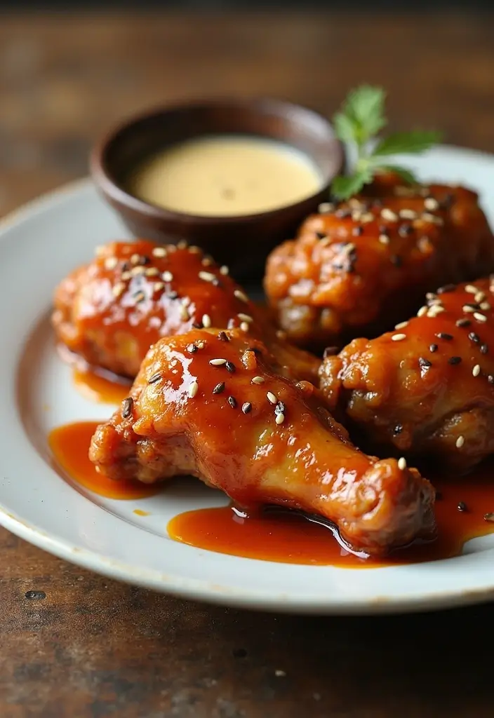 30 Whole Chicken Wings in the Oven Recipes That Are Crispy & Easy - 2. Sweet and Sticky Honey Garlic Wings