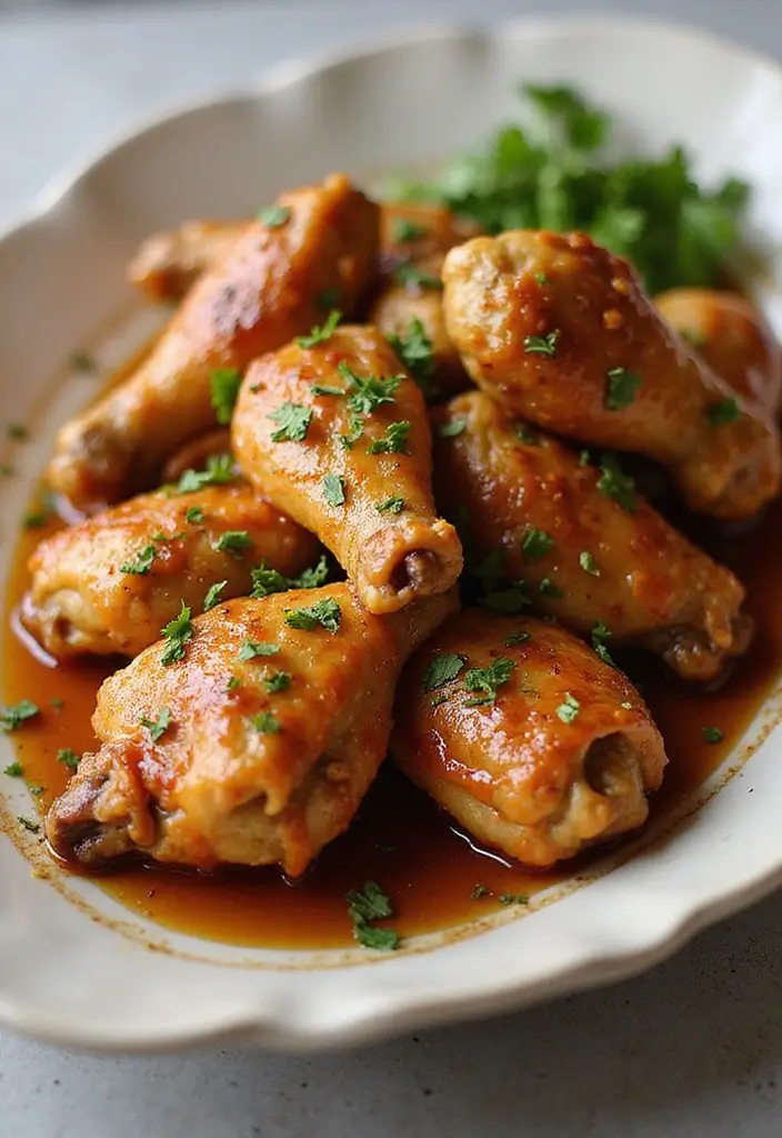 30 Whole Chicken Wings in the Oven Recipes That Are Crispy & Easy - 22. Garlic Butter Wings
