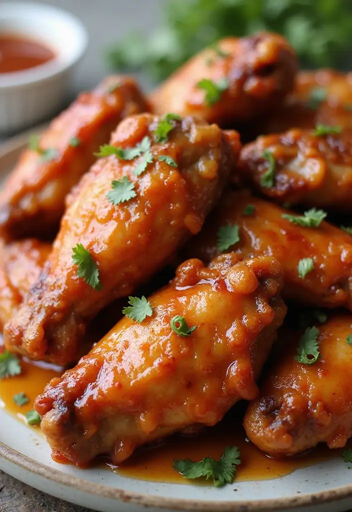 30 Whole Chicken Wings in the Oven Recipes That Are Crispy & Easy - 24. Honey Sriracha Wings