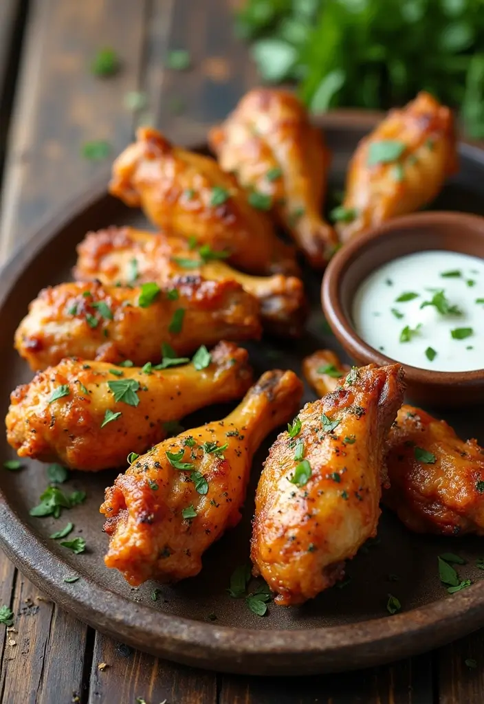 30 Whole Chicken Wings in the Oven Recipes That Are Crispy & Easy - 25. Mediterranean Herb Wings