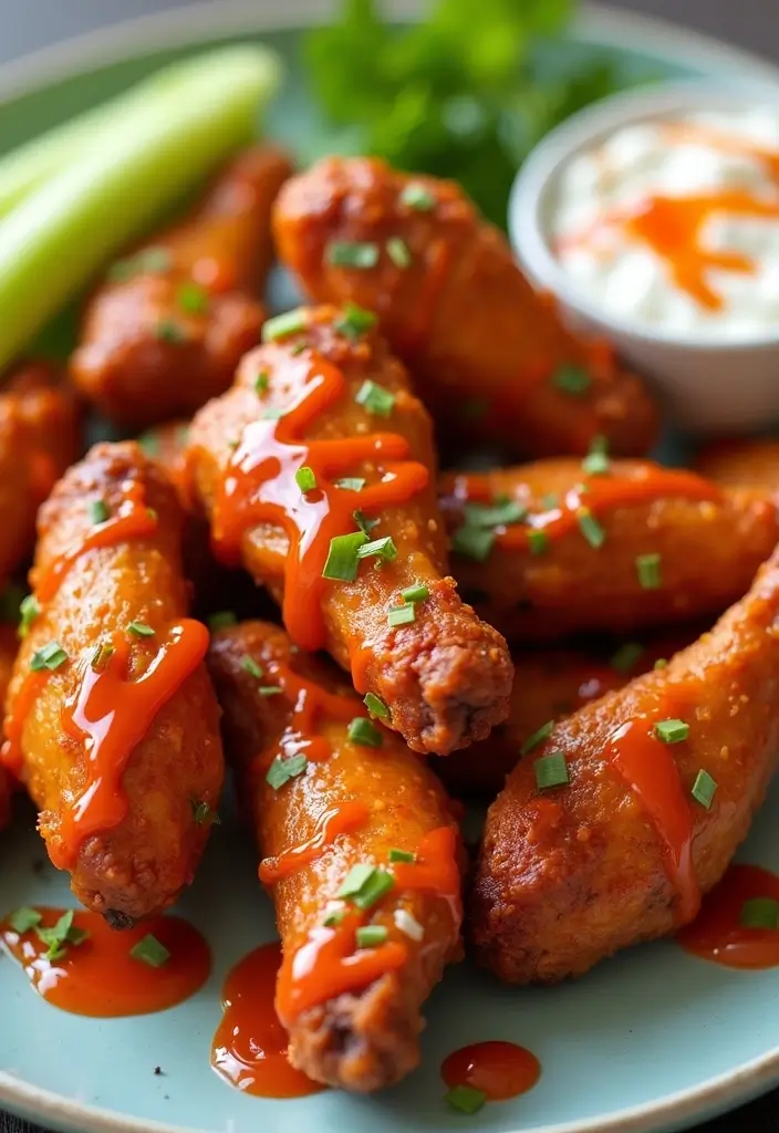 30 Whole Chicken Wings in the Oven Recipes That Are Crispy & Easy - 29. Honey Garlic Sriracha Wings