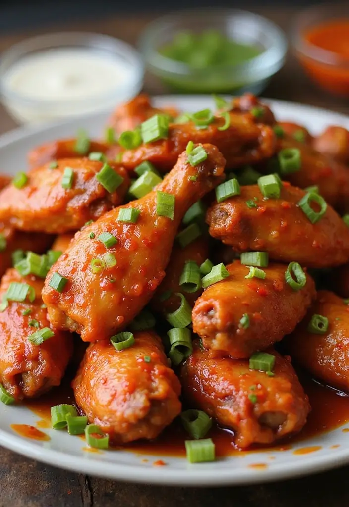 30 Whole Chicken Wings in the Oven Recipes That Are Crispy & Easy - 3. Spicy Asian Chili Wings