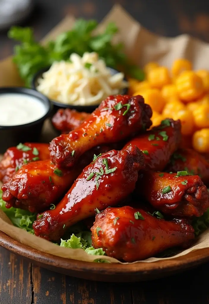 30 Whole Chicken Wings in the Oven Recipes That Are Crispy & Easy - 5. Tangy BBQ Wings