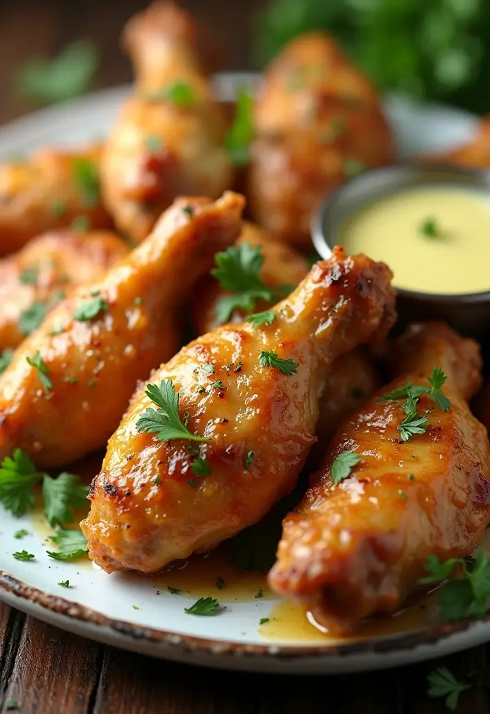 30 Whole Chicken Wings in the Oven Recipes That Are Crispy & Easy - 6. Garlic Parmesan Wings