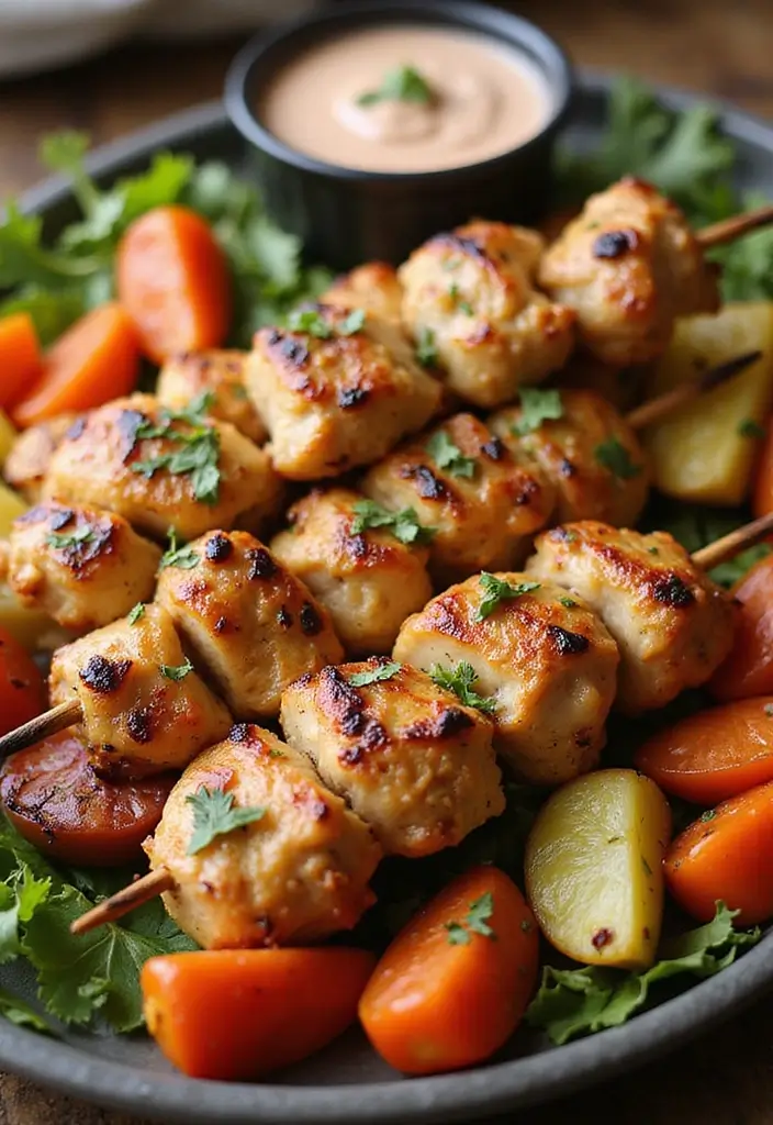 25 Baked Ranch Chicken Breast Recipes That Burst with Flavor - 15. Ranch Chicken Skewers