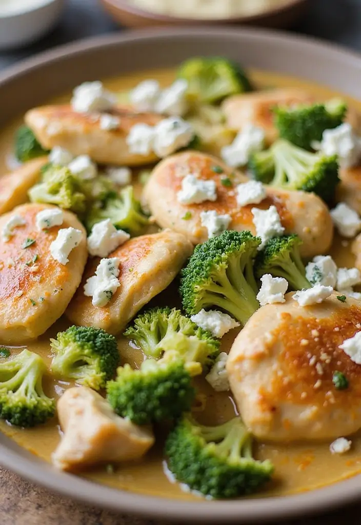 27 Broccoli and Chicken Casserole Recipes That Feel Like Home - 21. Broccoli Chicken Casserole with Blue Cheese Crumble