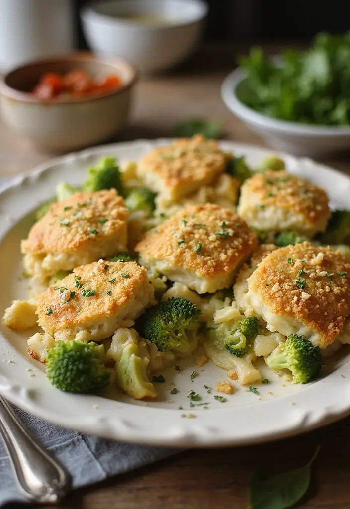 27 Broccoli and Chicken Casserole Recipes That Feel Like Home - 22. Broccoli Chicken Casserole with Herb Crust