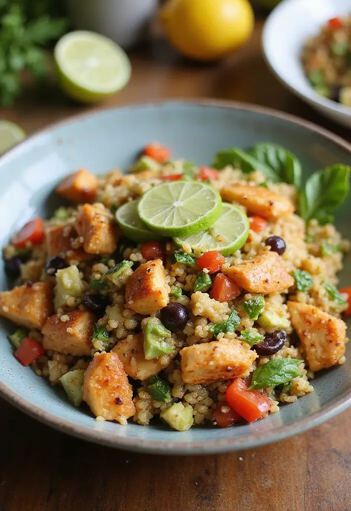 27 Easy Chicken Dinner Recipes Healthy & Full of Protein - 26. Southwest Chicken Quinoa Salad