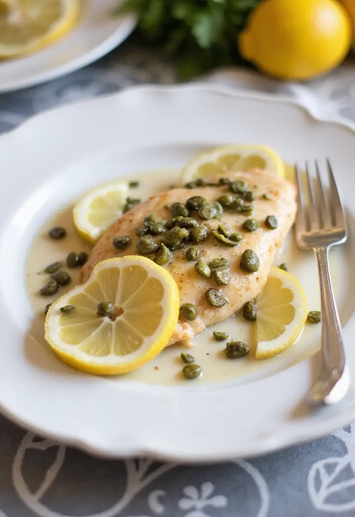 27 Easy Chicken Dinner Recipes Healthy & Full of Protein - 9. Chicken Piccata