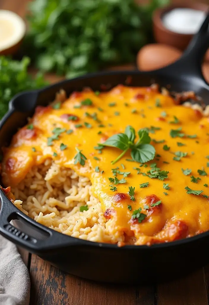 27 Hidden Valley Ranch Chicken Recipes That Are Creamy & Easy - 2. Cheesy Ranch Chicken and Rice
