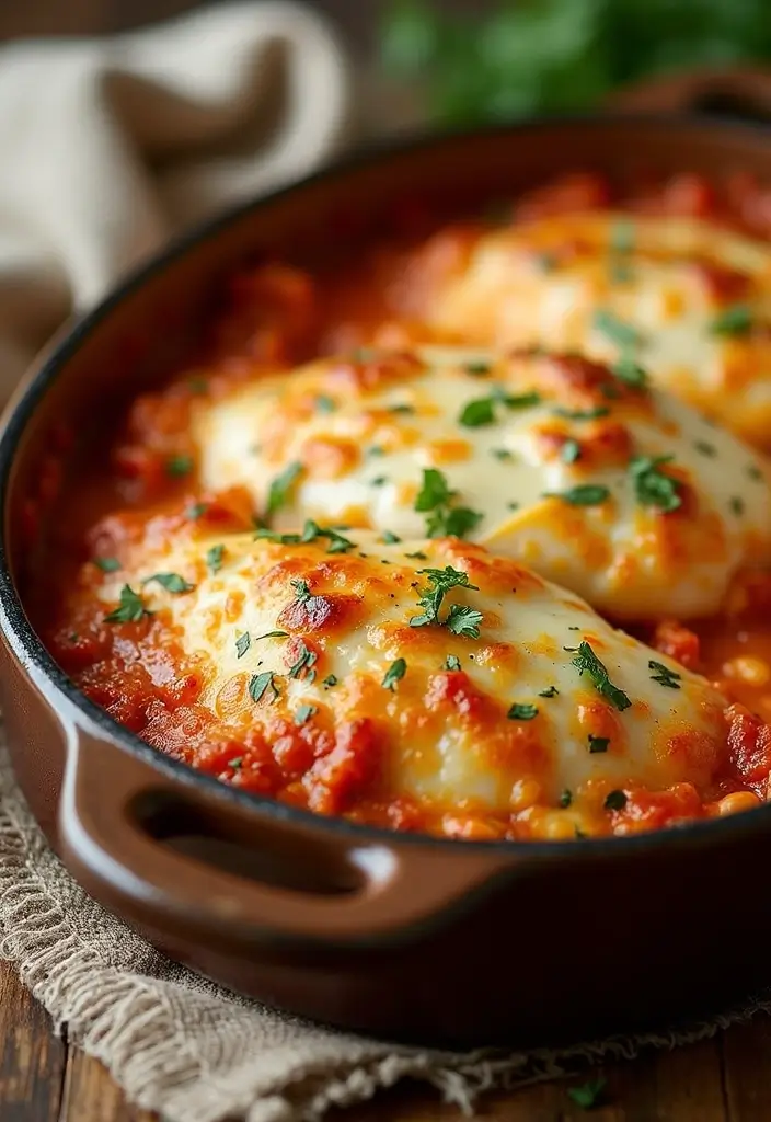 27 Keto Shredded Chicken Recipes That Are Perfect for Meal Prep 19 27 Keto Shredded Chicken Recipes That Are Perfect for Meal Prep - 18. Chicken Parmesan Casserole