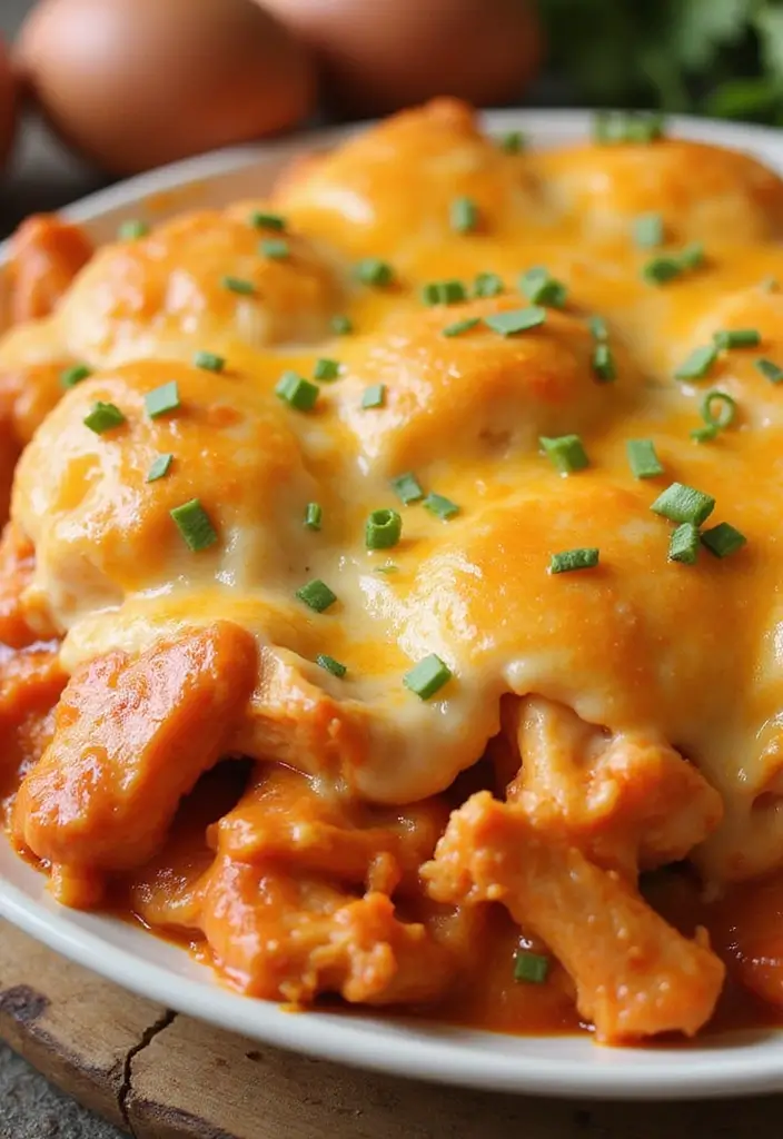 27 Loaded Chicken and Potato Casserole Recipes That Are Cheesy Comfort 13 27 Loaded Chicken and Potato Casserole Recipes That Are Cheesy Comfort - 12. Buffalo Chicken Potato Casserole