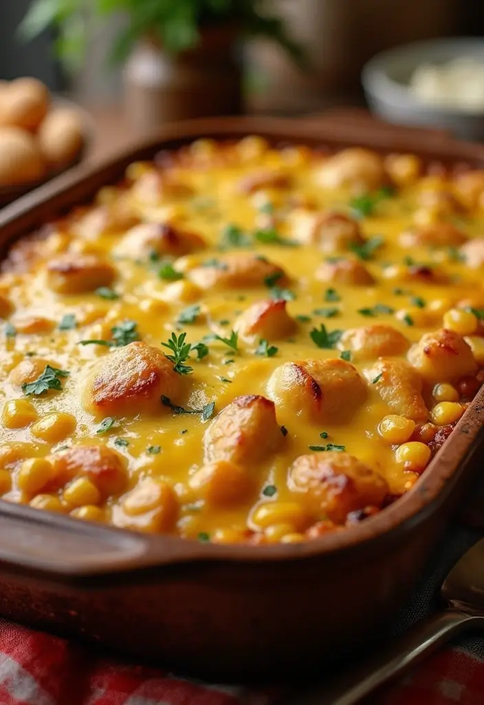 27 Loaded Chicken and Potato Casserole Recipes That Are Cheesy Comfort 14 27 Loaded Chicken and Potato Casserole Recipes That Are Cheesy Comfort - 13. Chicken and Potato Casserole with Corn