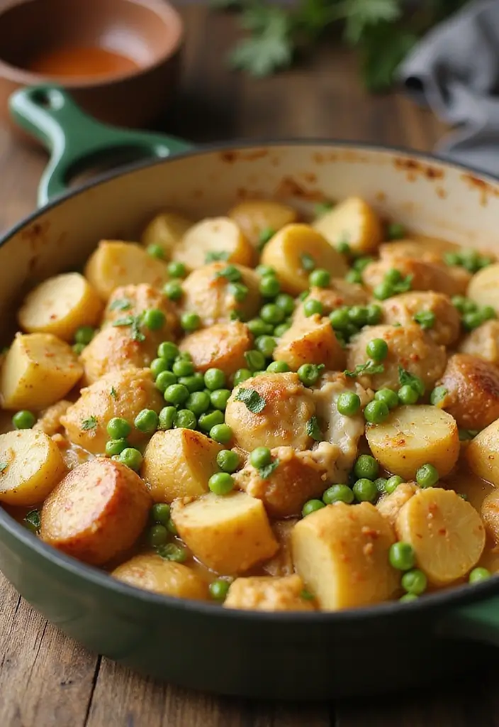 27 Loaded Chicken and Potato Casserole Recipes That Are Cheesy Comfort 19 27 Loaded Chicken and Potato Casserole Recipes That Are Cheesy Comfort - 18. Chicken and Potato Casserole with Peas