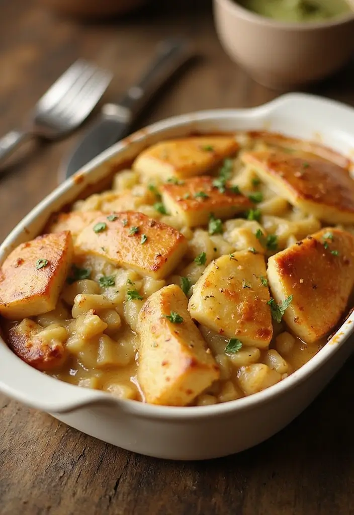 27 Loaded Chicken and Potato Casserole Recipes That Are Cheesy Comfort 28 27 Loaded Chicken and Potato Casserole Recipes That Are Cheesy Comfort - 27. Chicken and Potato Casserole with Mustard