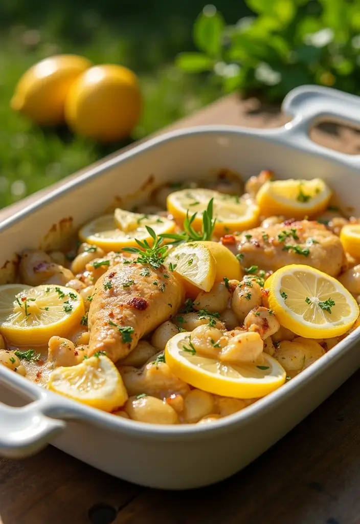 27 Loaded Chicken and Potato Casserole Recipes That Are Cheesy Comfort 6 27 Loaded Chicken and Potato Casserole Recipes That Are Cheesy Comfort - 5. Lemon Herb Chicken and Potato Casserole