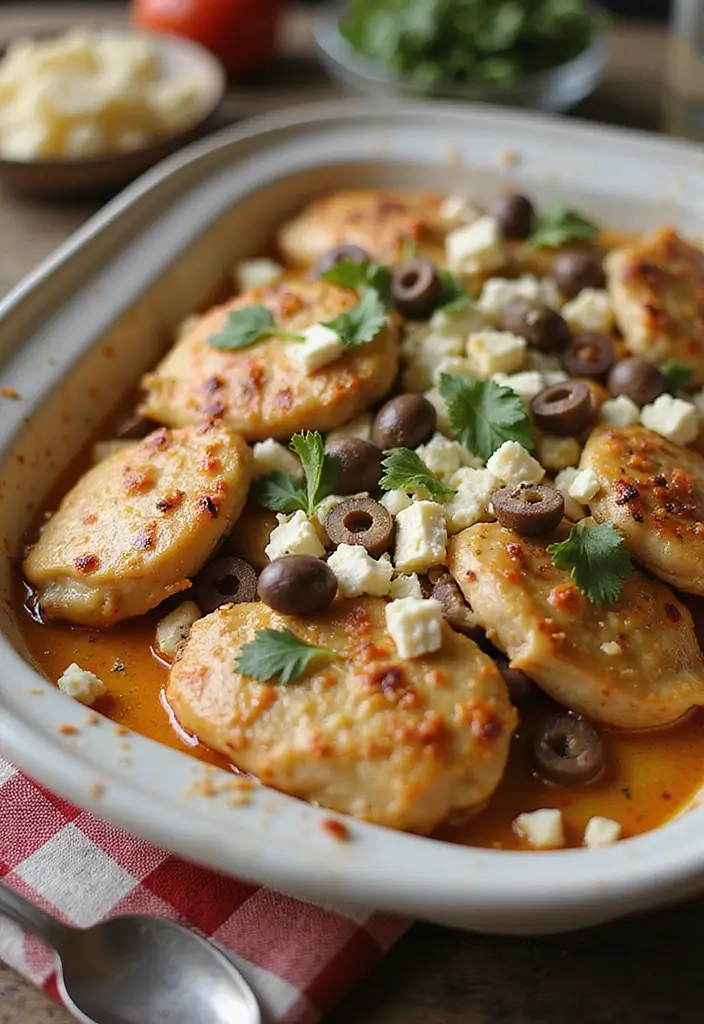 27 Loaded Chicken and Potato Casserole Recipes That Are Cheesy Comfort 8 27 Loaded Chicken and Potato Casserole Recipes That Are Cheesy Comfort - 7. Greek Chicken and Potato Casserole