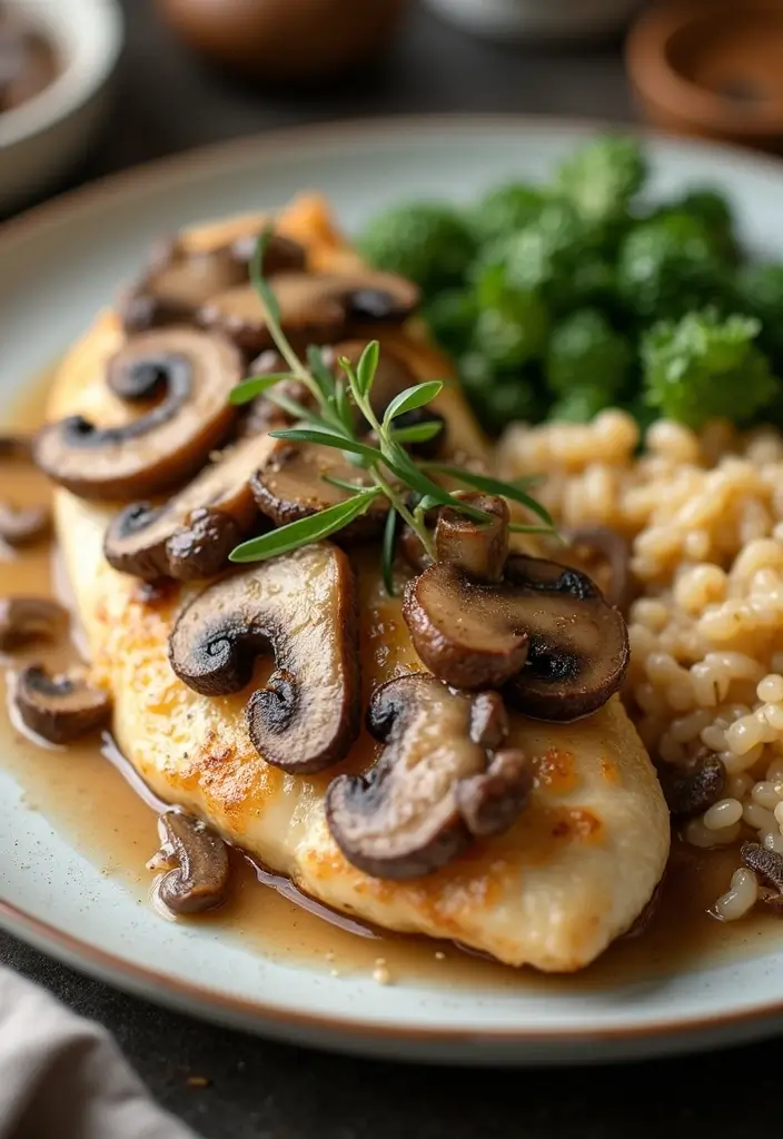 27 Mushroom Stuffed Chicken Breast Recipes That Feel Fancy Yet Easy - 27. Stuffed Chicken with Mushroom Risotto