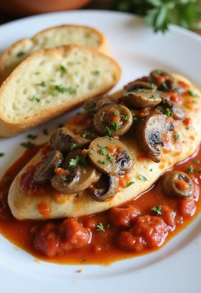 27 Mushroom Stuffed Chicken Breast Recipes That Feel Fancy Yet Easy - 7. Italian Herb Mushroom Stuffed Chicken