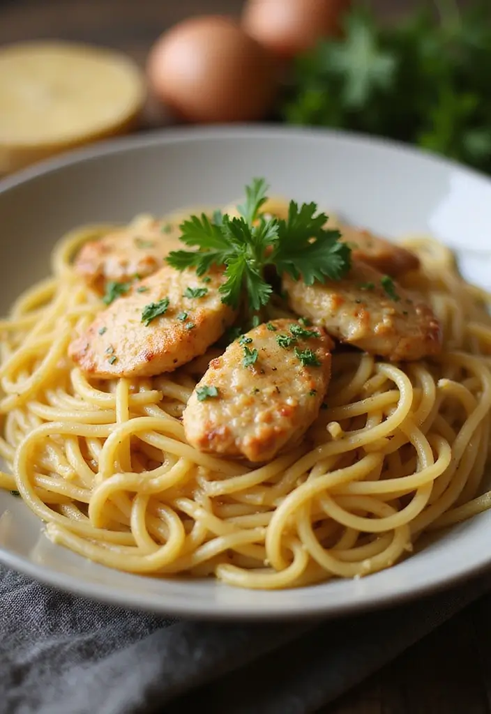 27 One Pot Marry Me Chicken Pasta Recipes That Wow Every Time - 18. One Pot Spaghetti Carbonara Chicken