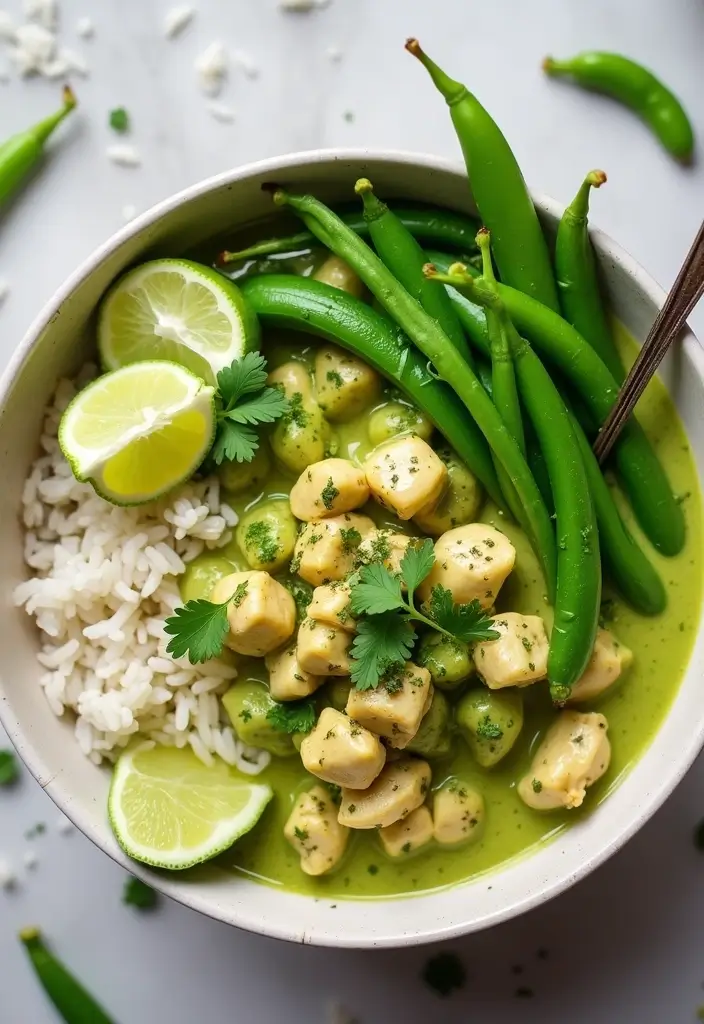 27 Thai Green Curry Chicken Recipes That Are Bold & Delicious - 2. Coconut Lime Thai Green Curry Chicken