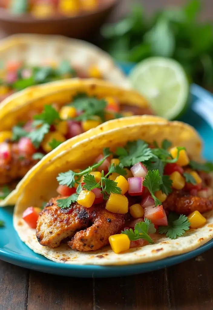 28 Cilantro Lime Chicken Tacos Recipes That Are Fresh & Zesty 14 28 Cilantro Lime Chicken Tacos Recipes That Are Fresh & Zesty - 13. Cilantro Lime Chicken Tacos with Roasted Corn Salsa