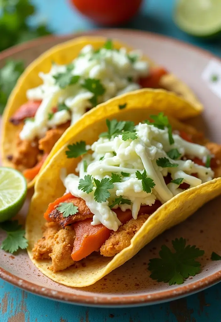 28 Cilantro Lime Chicken Tacos Recipes That Are Fresh & Zesty 19 28 Cilantro Lime Chicken Tacos Recipes That Are Fresh & Zesty - 18. Cilantro Lime Chicken Tacos with Creamy Coleslaw