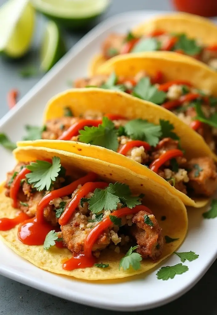28 Cilantro Lime Chicken Tacos Recipes That Are Fresh & Zesty 23 28 Cilantro Lime Chicken Tacos Recipes That Are Fresh & Zesty - 22. Cilantro Lime Chicken Tacos with Sriracha