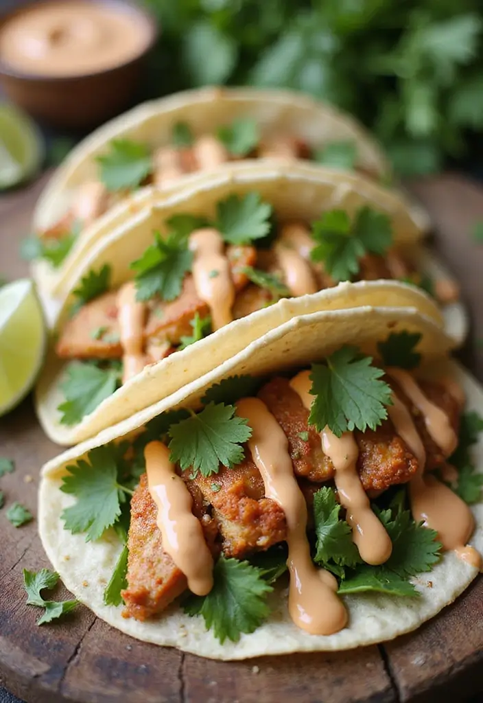 28 Cilantro Lime Chicken Tacos Recipes That Are Fresh & Zesty 24 28 Cilantro Lime Chicken Tacos Recipes That Are Fresh & Zesty - 23. Cilantro Lime Chicken Tacos with Nutty Sauce