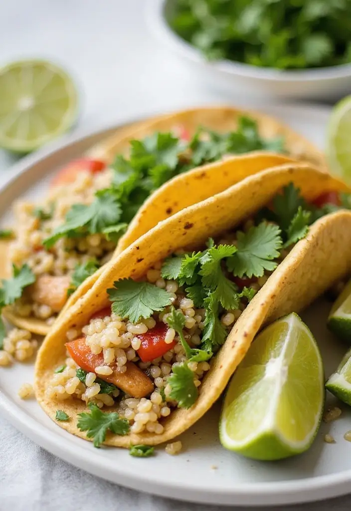 28 Cilantro Lime Chicken Tacos Recipes That Are Fresh & Zesty 27 28 Cilantro Lime Chicken Tacos Recipes That Are Fresh & Zesty - 26. Cilantro Lime Chicken Tacos with Quinoa