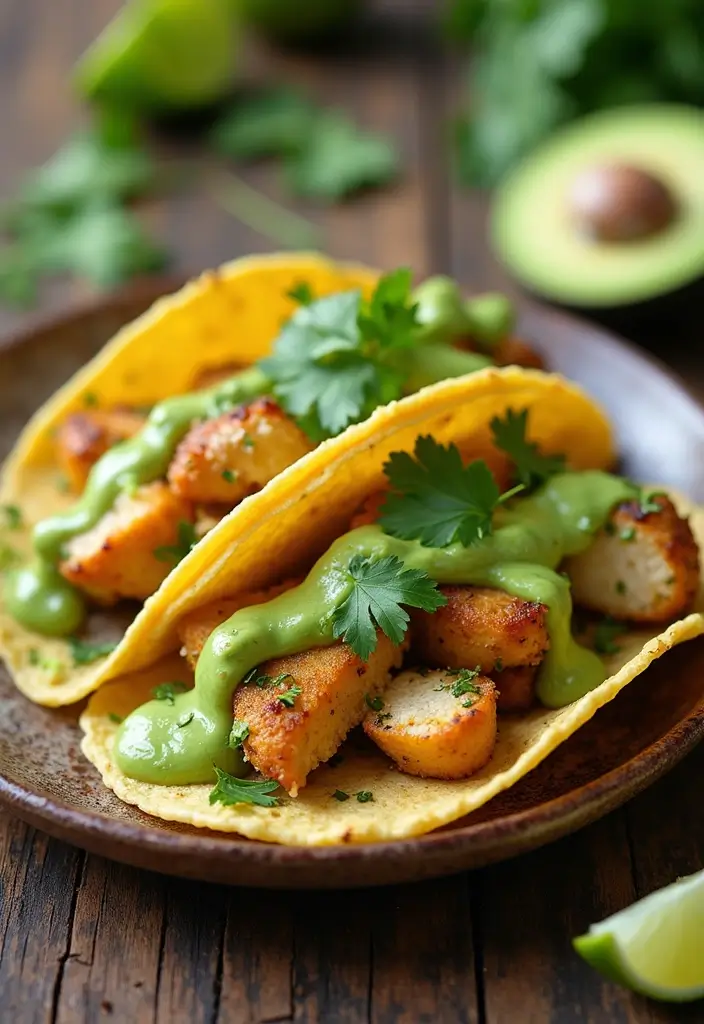 28 Cilantro Lime Chicken Tacos Recipes That Are Fresh & Zesty 7 28 Cilantro Lime Chicken Tacos Recipes That Are Fresh & Zesty - 6. Cilantro Lime Chicken Tacos with Avocado Crema