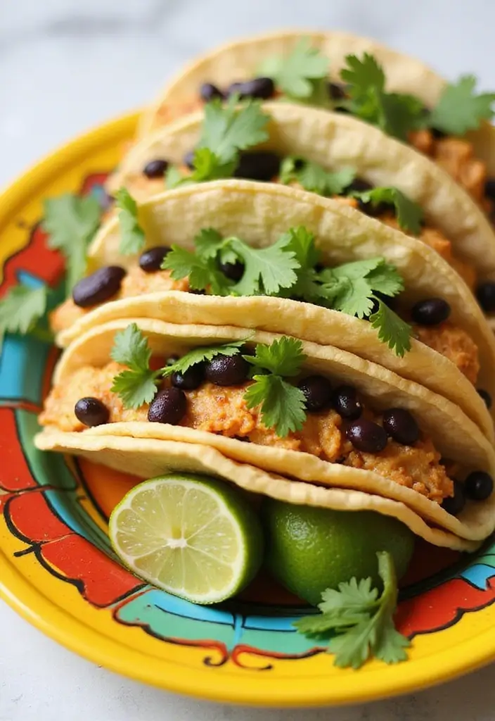 28 Cilantro Lime Chicken Tacos Recipes That Are Fresh & Zesty 10 28 Cilantro Lime Chicken Tacos Recipes That Are Fresh & Zesty - 9. Cilantro Lime Chicken Tacos with Black Beans