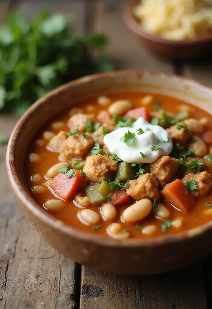 28 Creamy & Filling White Bean Chicken Chili Recipes 12 28 Creamy & Filling White Bean Chicken Chili Recipes - 11. Rustic White Bean Chicken Chili