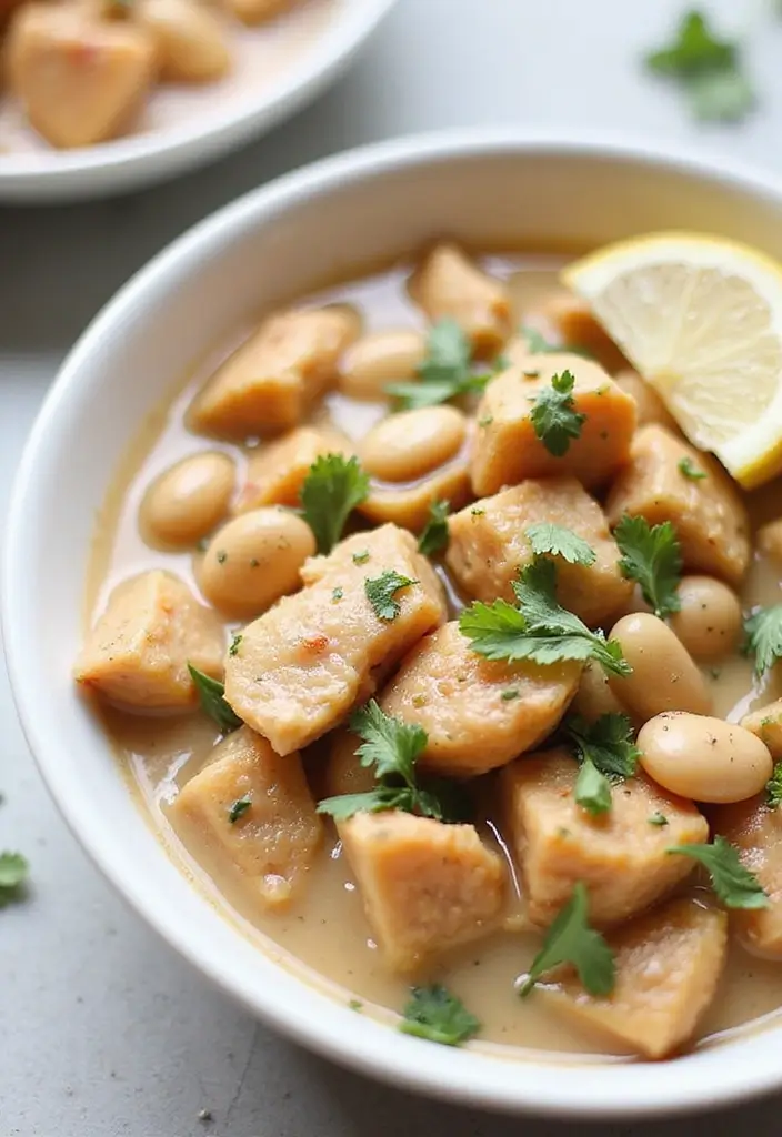 28 Creamy & Filling White Bean Chicken Chili Recipes 19 28 Creamy & Filling White Bean Chicken Chili Recipes - 18. Creamy White Bean Chicken Chili with Cashew Cream