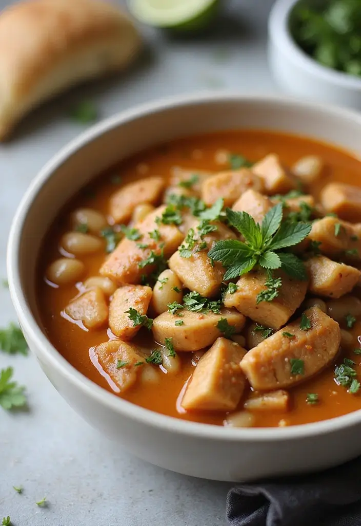 28 Creamy & Filling White Bean Chicken Chili Recipes 25 28 Creamy & Filling White Bean Chicken Chili Recipes - 24. Herbal White Bean Chicken Chili