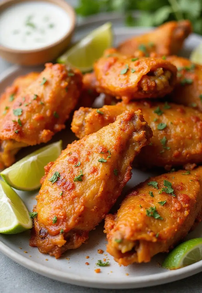28 Garlic Parmesan Chicken Wings Recipes That Are Crispy & Bold - 24. Garlic Parmesan Wings with Chili Lime Seasoning