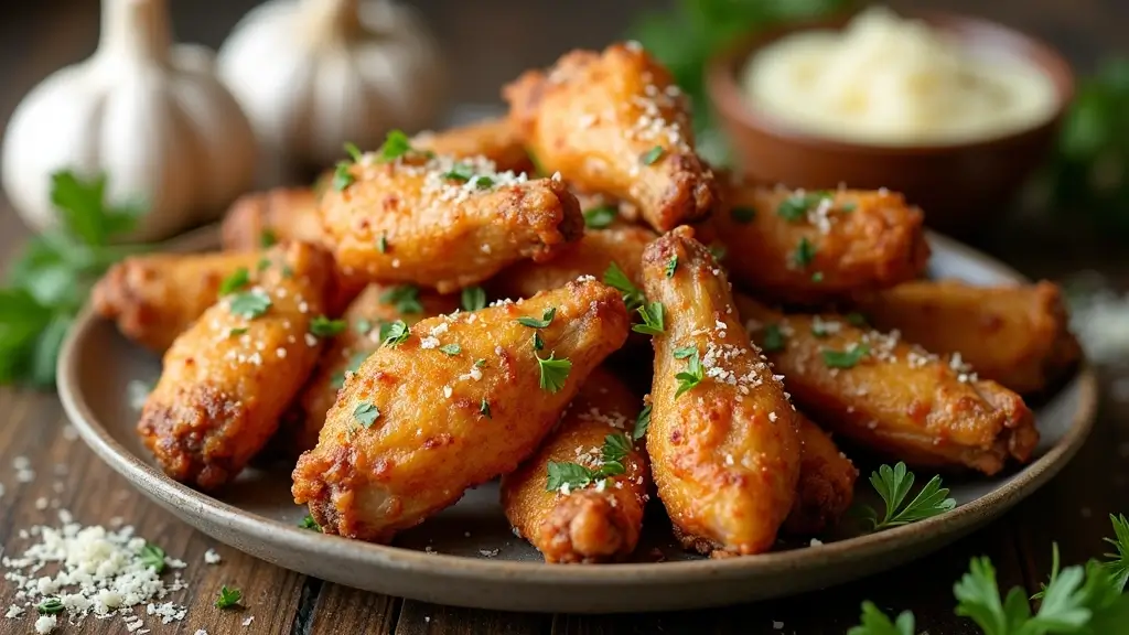 28 Garlic Parmesan Chicken Wings Recipes That Are Crispy & Bold