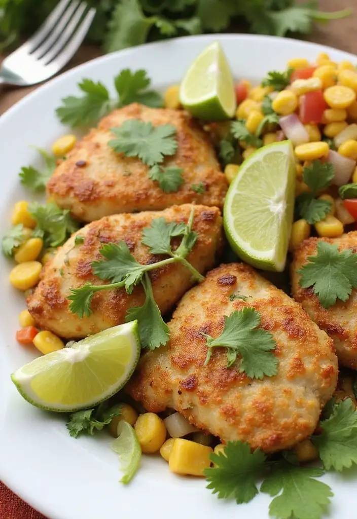 28 Healthy Chicken Cutlet Recipes That Are Crispy and Clean - 20. Cilantro Lime Chicken Cutlets