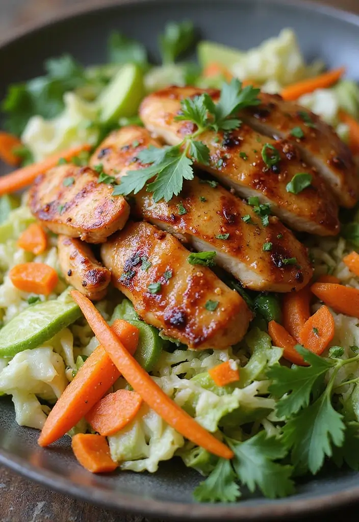 28 Hot Honey Chicken Salad Recipes That Are Sweet with a Kick - 3. Thai Hot Honey Chicken Salad